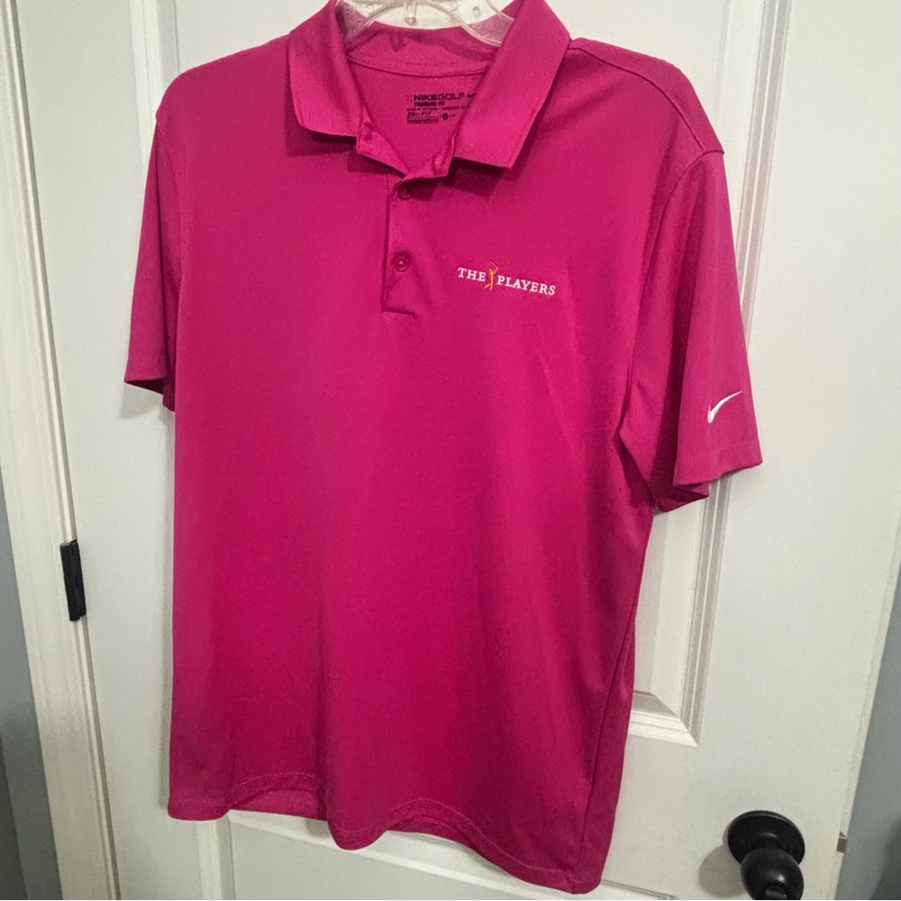 Nike Gold Men's Polo—The Players logo